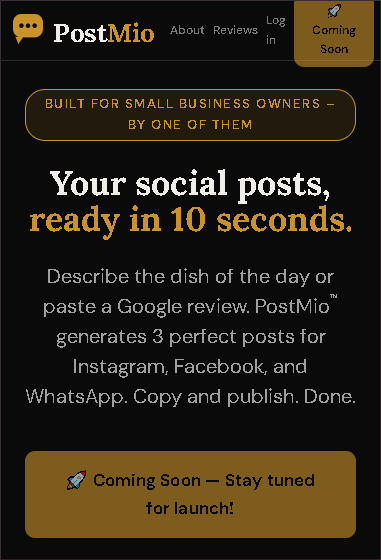 PostMio – Built by SenZon™